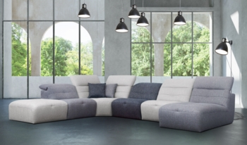 Movable Headrest Moon Sectional