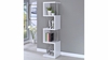 Baxter 67-Inch 3-Shelf Bookshelf White & Chrome Baxter 67-Inch 3-Shelf Bookshelf White & Chrome