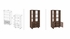 Maddox 71-Inch 5-Shelf Cabinet Bookcase � Walnut
