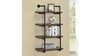 Elmcrest 24-Inch 4-Shelf Wall Bookshelf Rustic Oak Elmcrest 24-Inch 4-Shelf Wall Bookshelf Rustic Oak