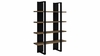 Danbrook 71-Inch 4-Shelf Bookshelf Black & Aged Walnut Danbrook 71-Inch 4-Shelf Bookshelf Black & Aged Walnut