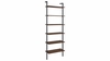 Owens 96-Inch 6-Shelf Wall Bookshelf Walnut Owens 96-Inch 6-Shelf Wall Bookshelf Walnut