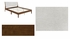 Jasper Platform Bed Chestnut Finish Jasper Platform Bed Chestnut Finish