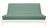 Aqua Suede Futon Cover