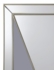 Rectangular Wall Mirror Champagne and Grey