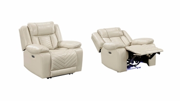 Huron Power Reclining Chair with LED Lighting & USB Charging