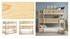 Bartly Collection Triple Twin Bunk Bed Bartly Collection Triple Twin Bunk Bed