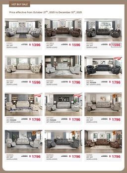 Page-12 Reclining Sofa & Loveseat Sets | Manual Leather & Fabric $1,396$1,796