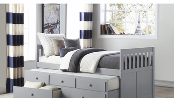Orion Twin/Twin Trundle Bed with Storage