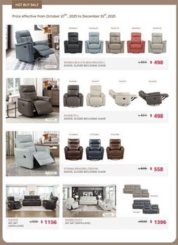 page-11 Leather-Match Swivel & Glider Recliners | Manual Recliners $498$558