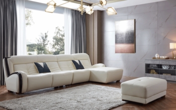 6028 Sectional White Right Facing