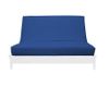 TWIN LAPIS BLUE SUEDE TEXTURE FUTON COVER