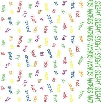 Sight Words Futon Cover