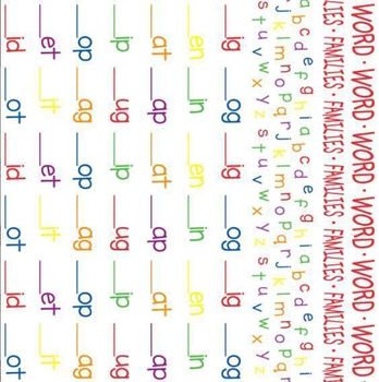 Word Families Futon Cover