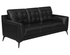 Moira Upholstered Tufted 511131 Sofa with Track Arms Black