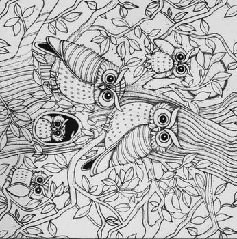 Hooting Owls Futon Cover