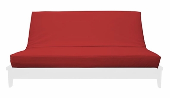 Red Suede Futon Cover