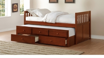 Rowe Twin/Twin Trundle Bed with Storage