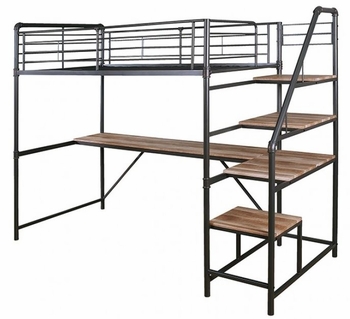 Rowley Twin Loft Bed with Workstation