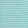 Serpentine Stripe Robin�s Egg Blue Futon Cover