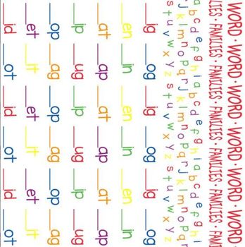 Word Families Futon Cover