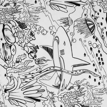 Shark Journey Futon Cover