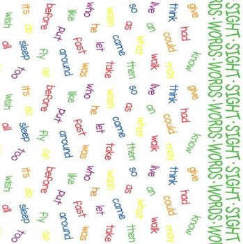 Sight Words Futon Cover