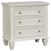 Sandy Beach 201302 Nightstand with 3 Drawers