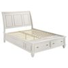 Sandy Beach 201329Q Queen Sleigh Bed with Footboard Storage