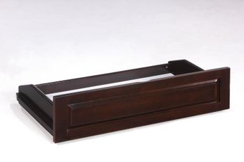 Set of TWO queen futon Storage Drawers in chocolate finish