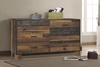 Sidney 6-Drawer Dresser Rustic Pine #223143 Sidney 6-Drawer Dresser Rustic Pine #223143