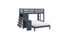 Sloane Twin over Full Loft Bunk Bed with Chest and Hidden Desk