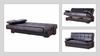 Soho Upholstered Convertible Sofabed with Storage In Brown SALE