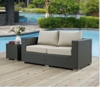SOJOURN OUTDOOR PATIO SUNBRELLA® 1851 LOVESEAT IN CANVAS SOJOURN OUTDOOR PATIO SUNBRELLA® 1851 LOVESEAT IN CANVAS