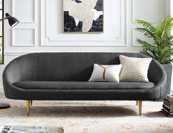 Sublime Vertical Curve Back Fabric 3350 Sofa