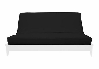 Black Suede Futon Cover