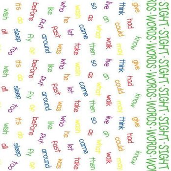 Sight Words Futon Cover