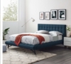 Tufted Upholstered Julia Queen Platform Bed