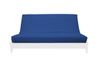 QUEEN LAPIS BLUE SUEDE TEXTURE FUTON COVER QUEEN LAPIS BLUE SUEDE TEXTURE FUTON COVER