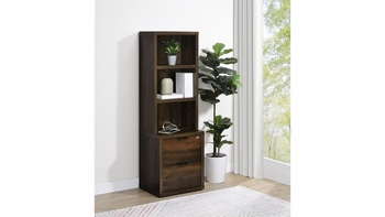 Westpark 3-Shelf Bookcase with USB & Lockable Drawer � 3 Finishes