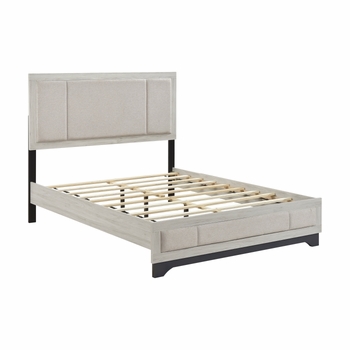 Westport Platform Bed � White Oak & Gray Finish