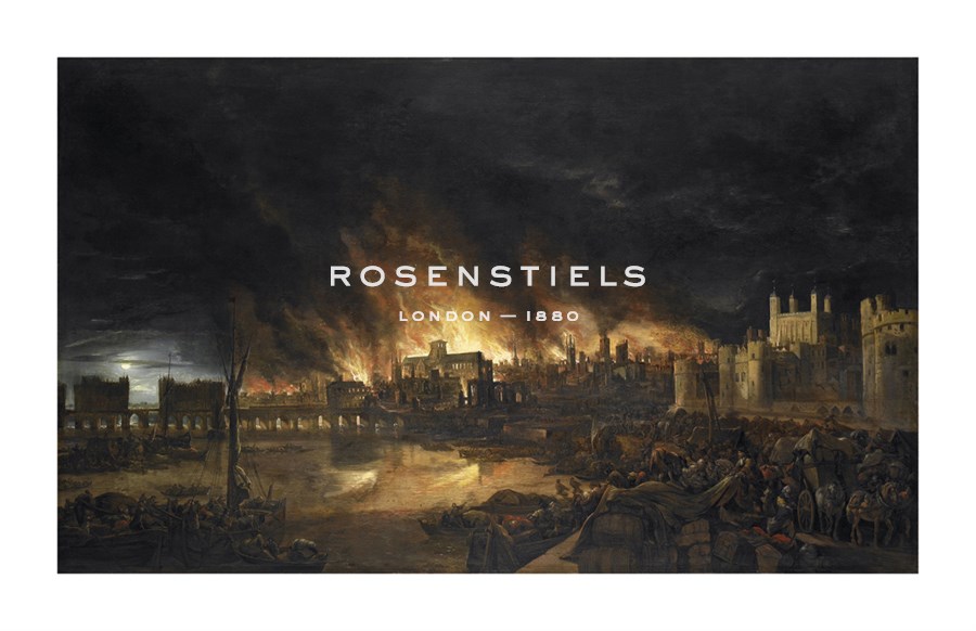 17th Century Dutch School Hand Numbered Limited Edition Print on Paper :"The Great Fire of London, 1666"