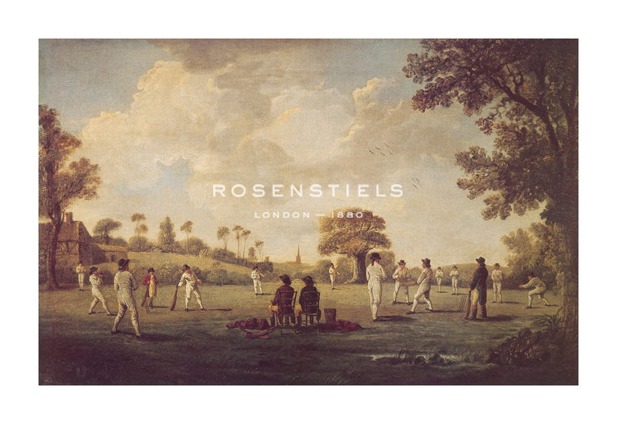 17th Century School Hand Numbered Limited Edition Print on Paper :"A Game Of Cricket, 1790"
