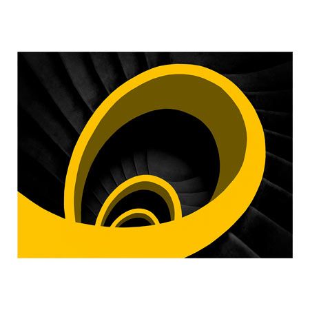 1x Collection Open Edition Canvas Giclee :"Black and Yellow"