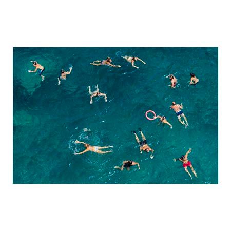 1x Collection Open Edition Canvas Giclee :"Blue Water Swim"