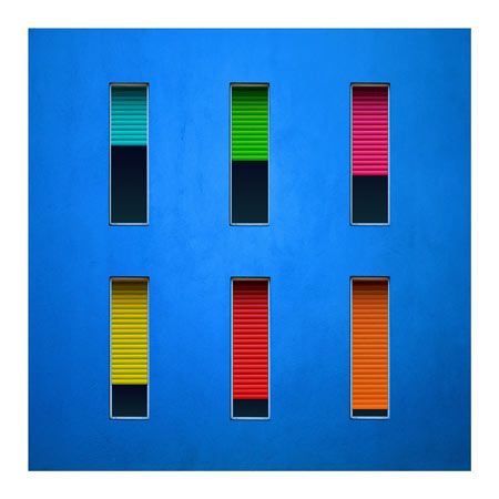 1x Collection Open Edition Canvas Giclee :"Colorful Windows"