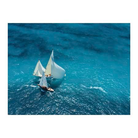 1x Collection Open Edition Canvas Giclee :"Croisement Bleu"