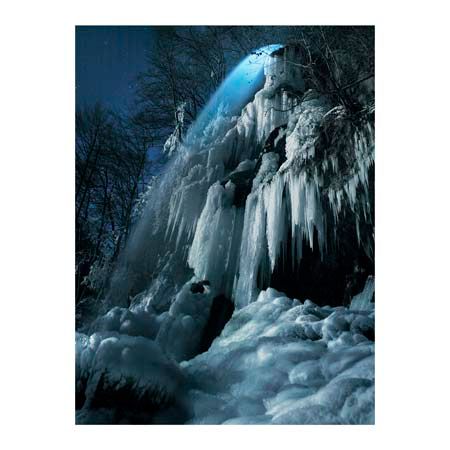 1x Collection Open Edition Canvas Giclee :"Eisfall im Mondlicht"