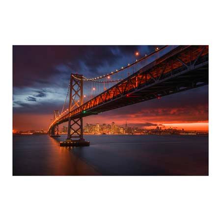 1x Collection Open Edition Canvas Giclee :"Fire Over San Francisco"