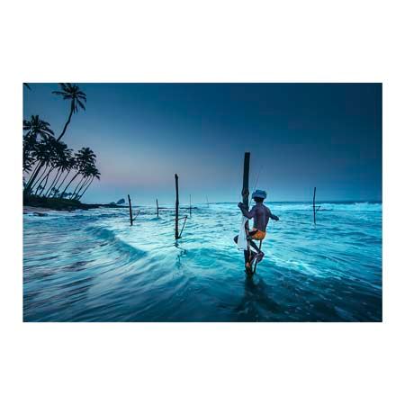1x Collection Open Edition Canvas Giclee :"Fishing at Sunrise"